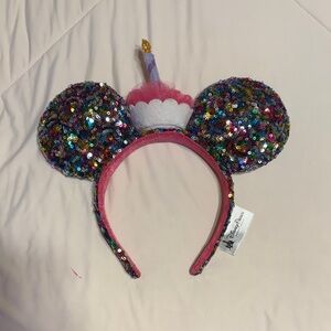 Disney Parks Minnie Mouse Happy Birthday ear headband
